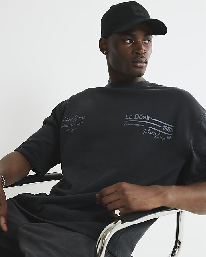 Black Short Sleeve Le Desir T-Shirt