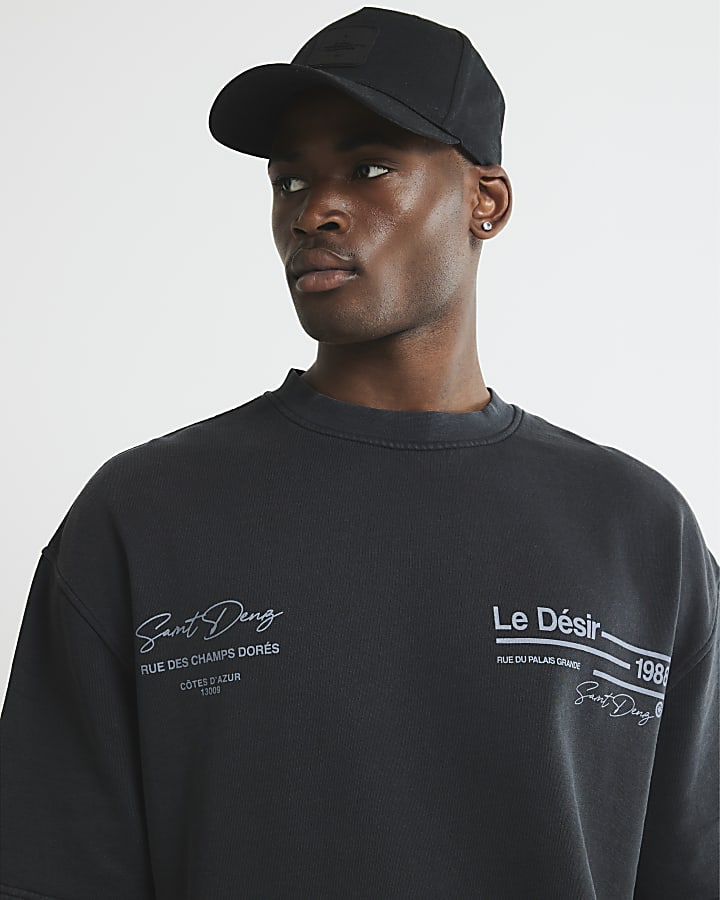 Black Short Sleeve Le Desir T-Shirt