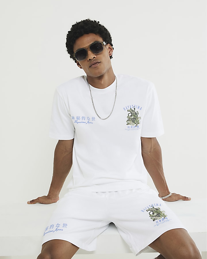 White Regular Fit Hayashima T-Shirt