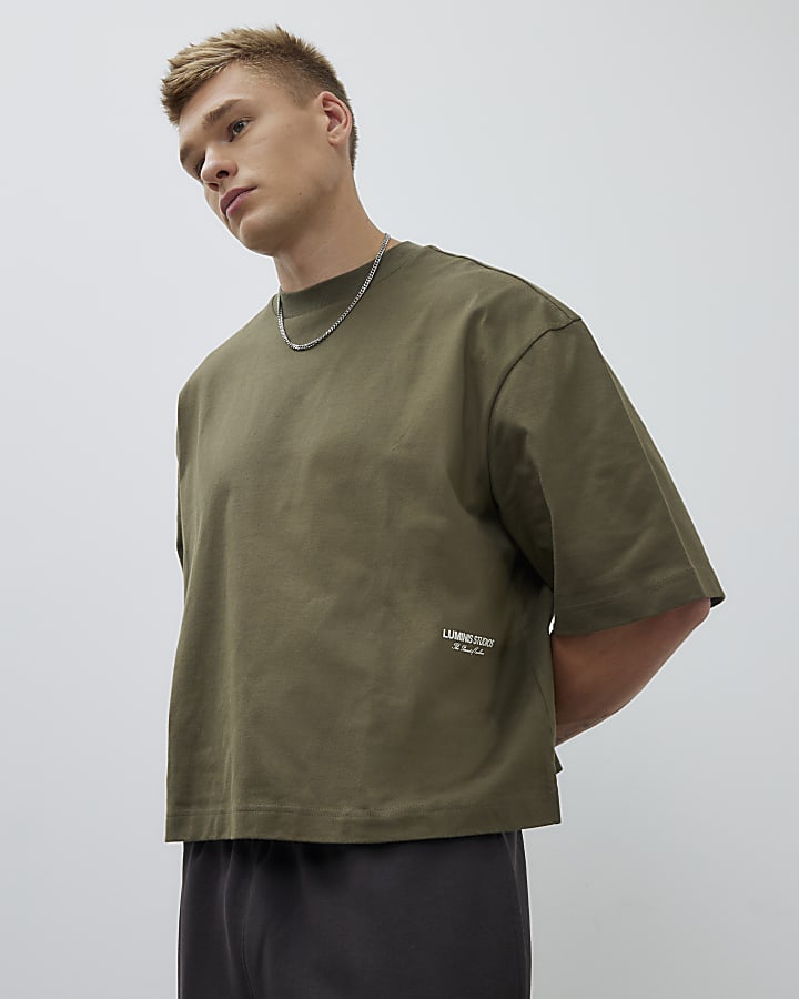 Khaki Oversized fit T-Shirt