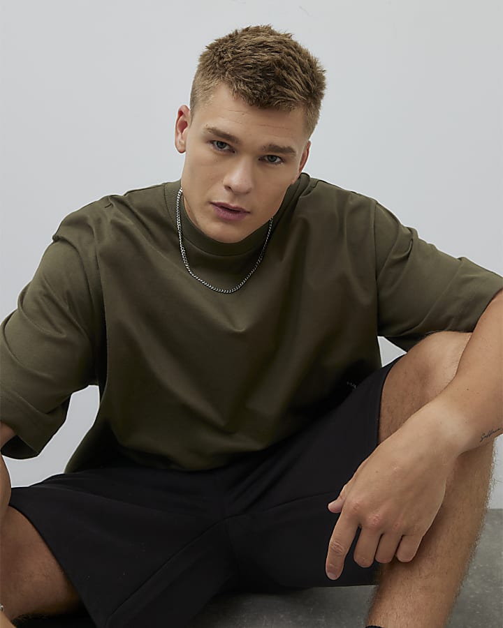 Khaki Oversized fit T-Shirt
