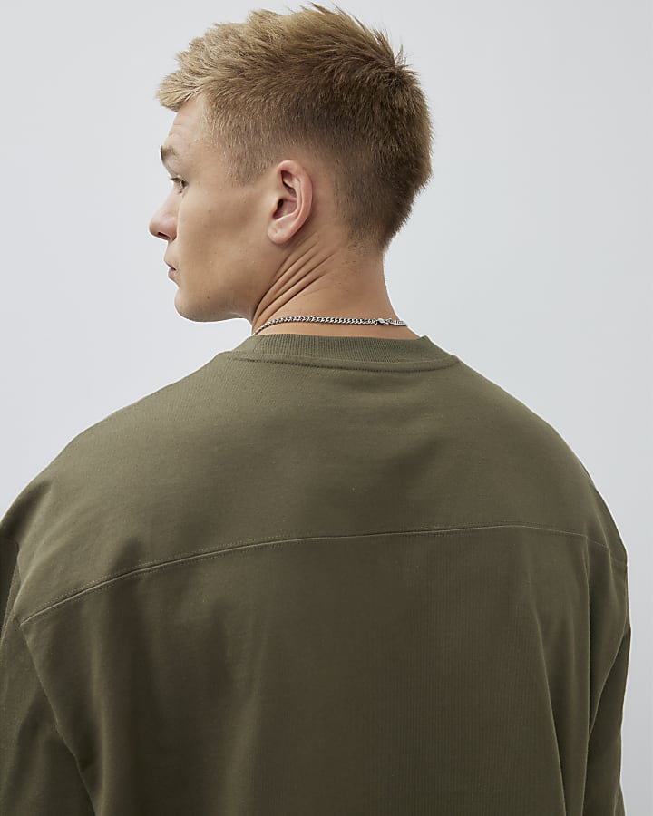 Khaki Oversized fit T-Shirt