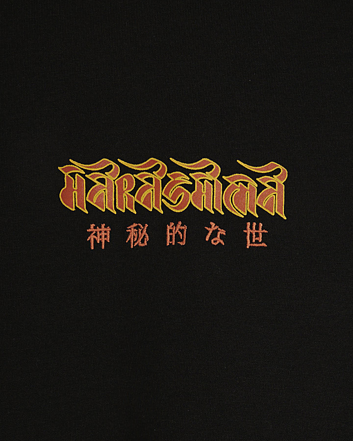 Black Beasty Embroidered Double Layer T-Shirt