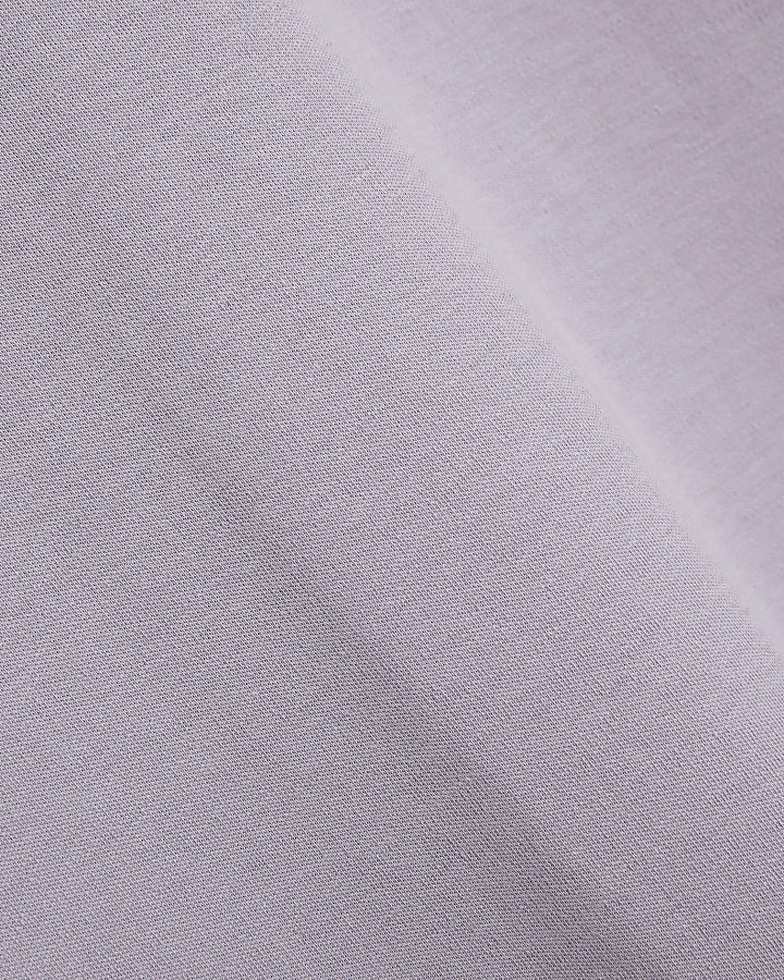 Purple Slim Fit Short Sleeve T-Shirt