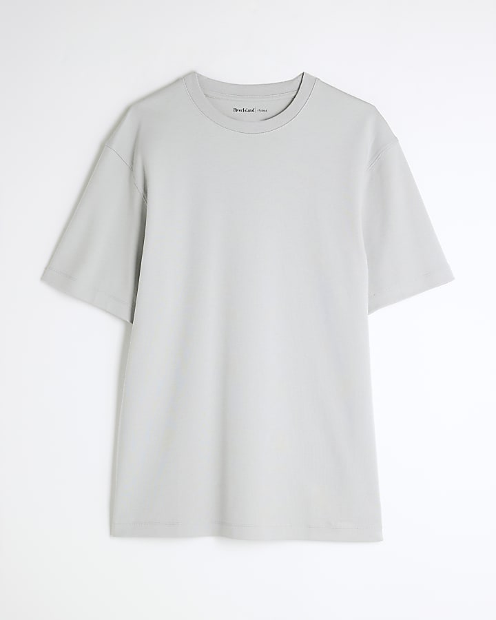 Grey Slim Fit Short Sleeve T-Shirt