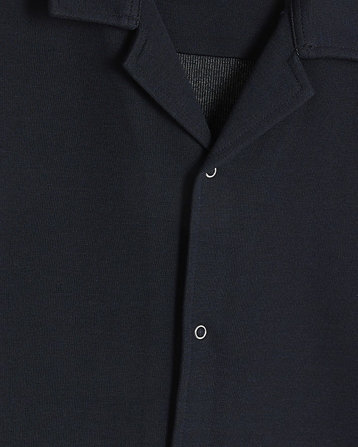 Navy Muscle Fit Shirt