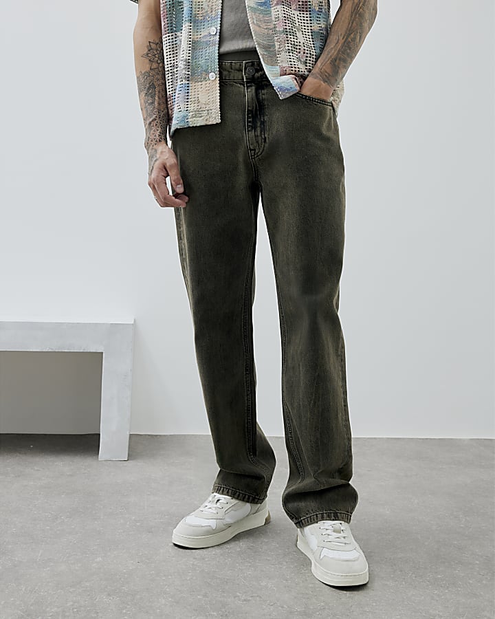 Brown Loose Fit Jeans