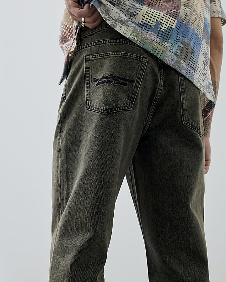Brown Loose Fit Jeans