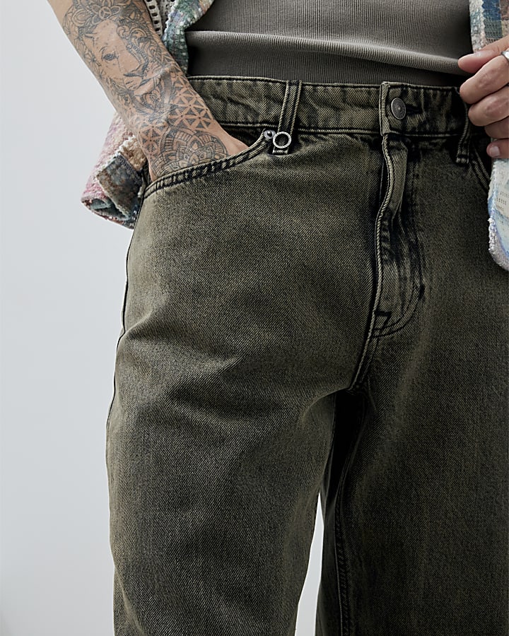 Brown Loose Fit Jeans