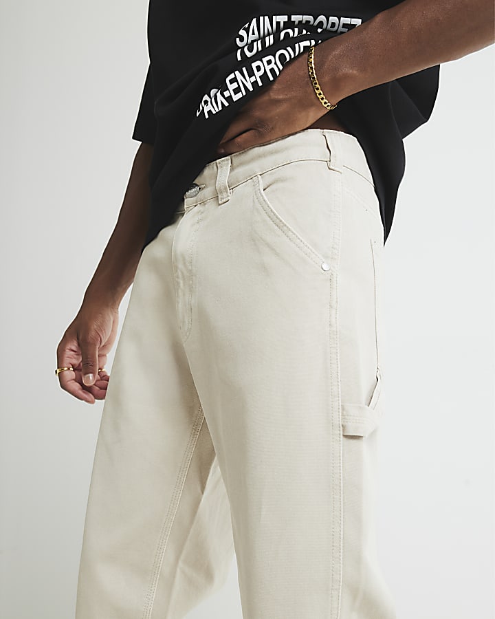 Stone Loose Fit Trousers