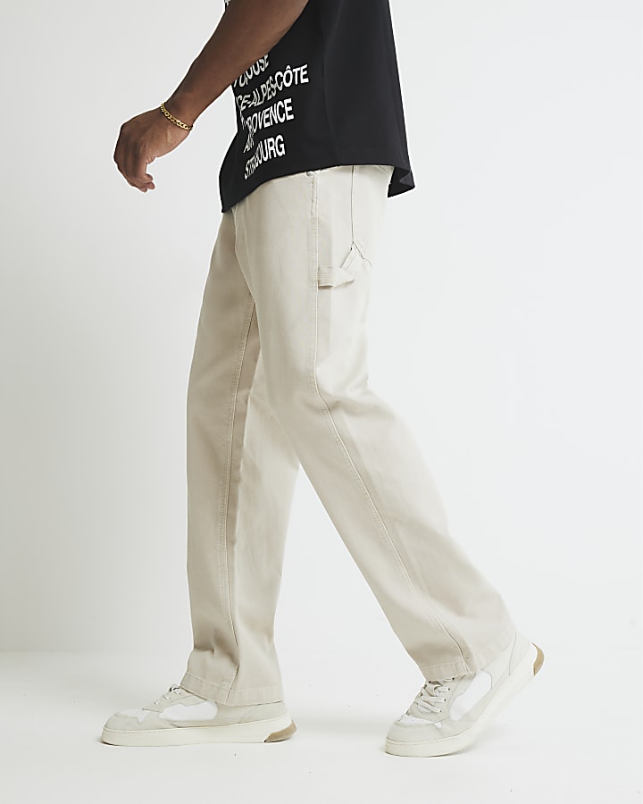 Stone Loose Fit Trousers