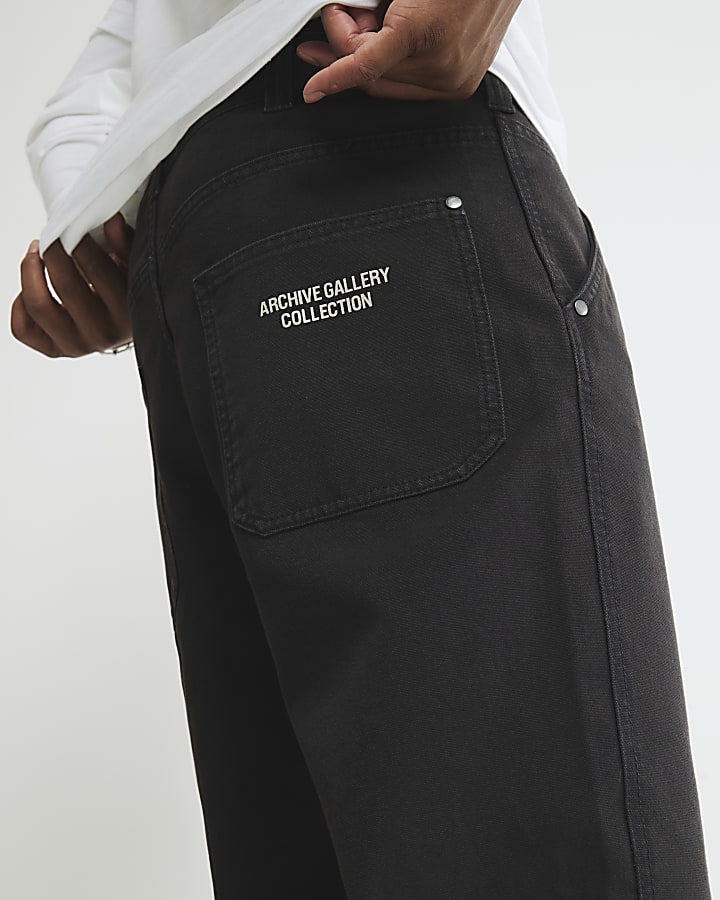 Black Loose Fit Trousers