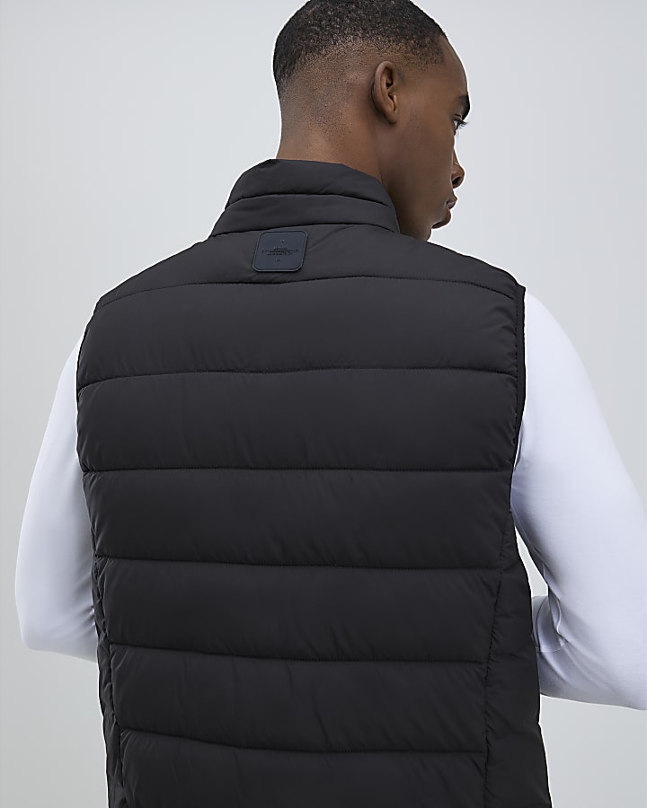 Black Puffer Gilet