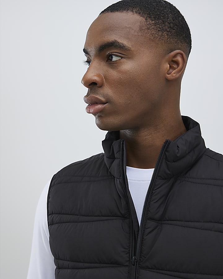 Black Puffer Gilet