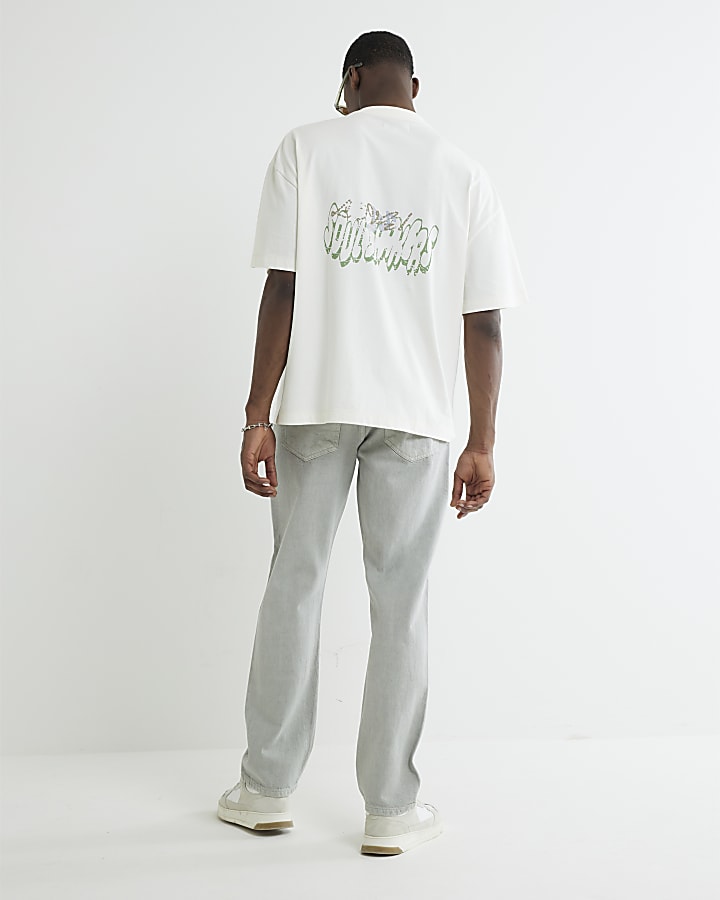 Green Straight Leg Jeans