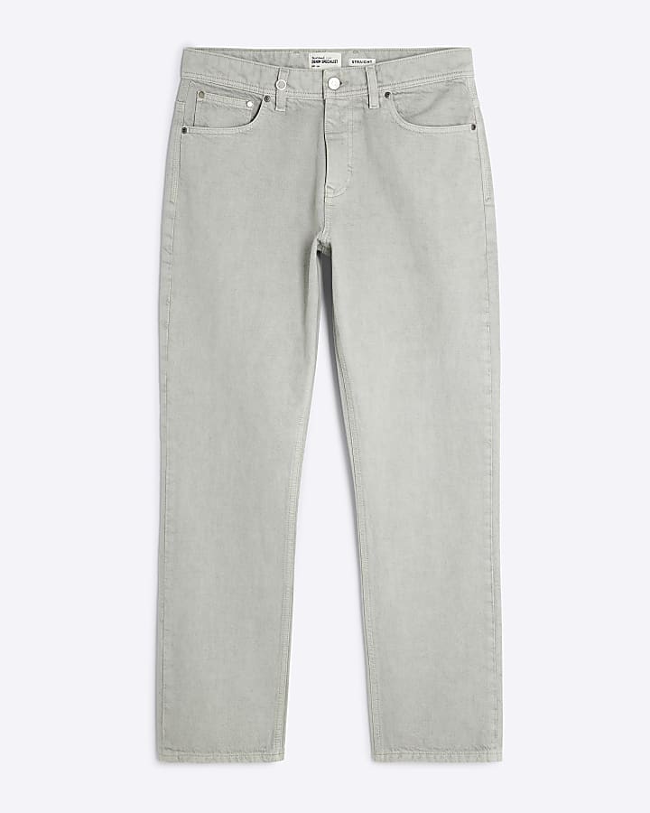 Green Straight Leg Jeans