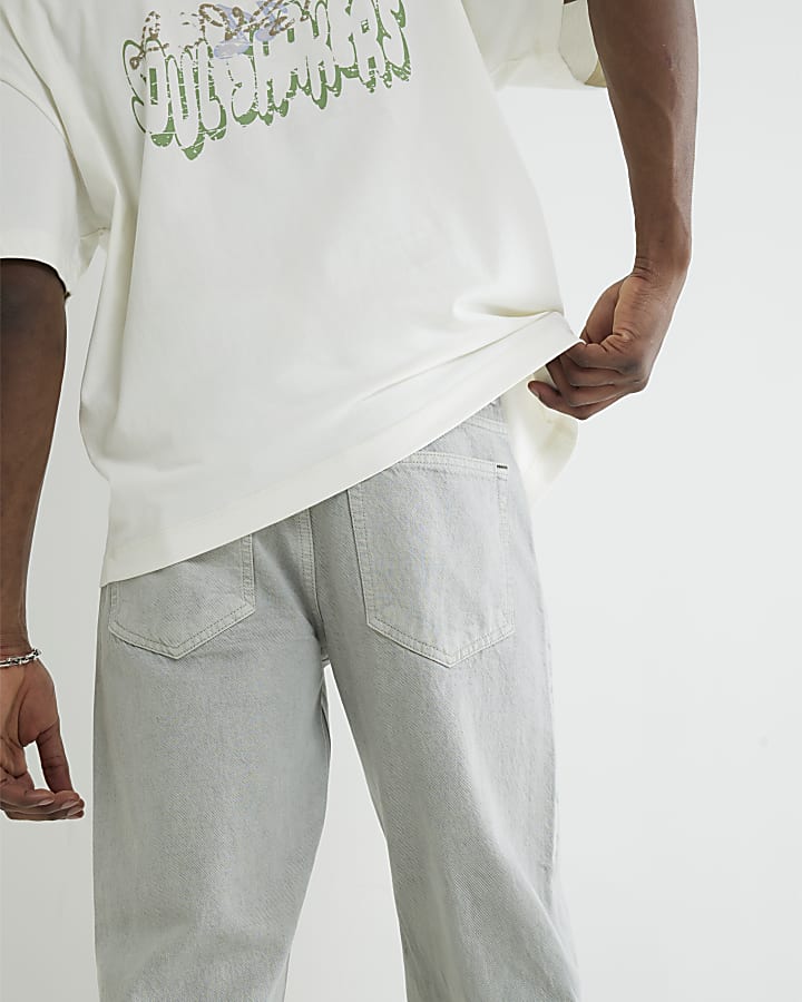 Green Straight Leg Jeans