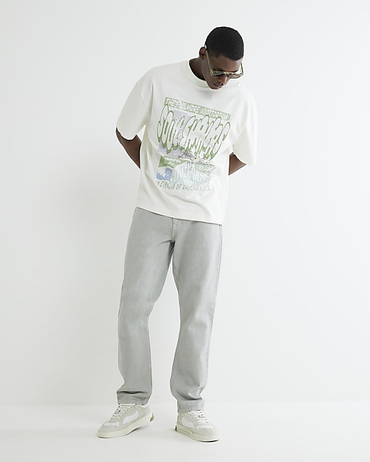 Green Straight Leg Jeans