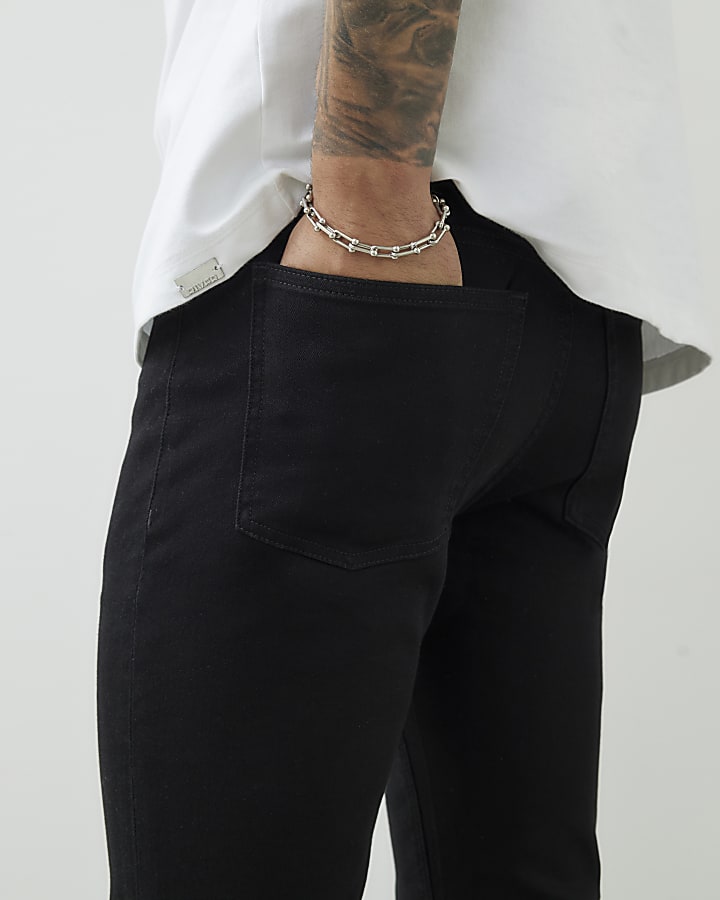 Black skinny fit jeans
