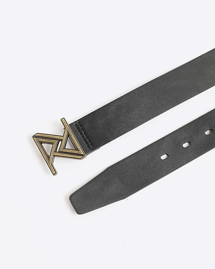 Black RR Antique Buckle Belt