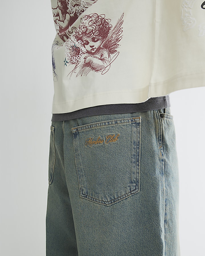 Blue Baggy Fit Jeans