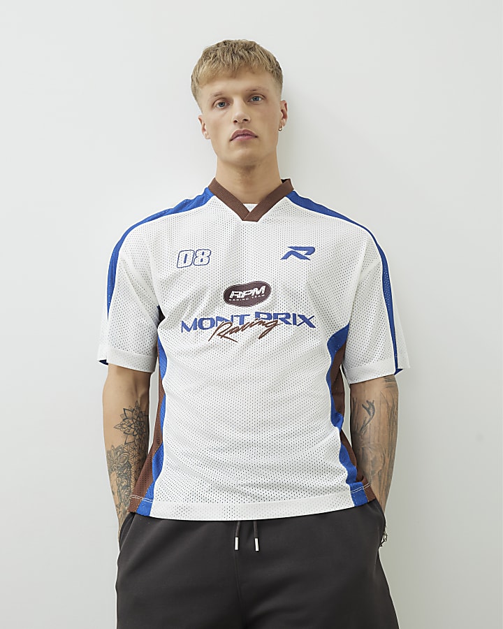 White Mont Prix Print T-Shirt