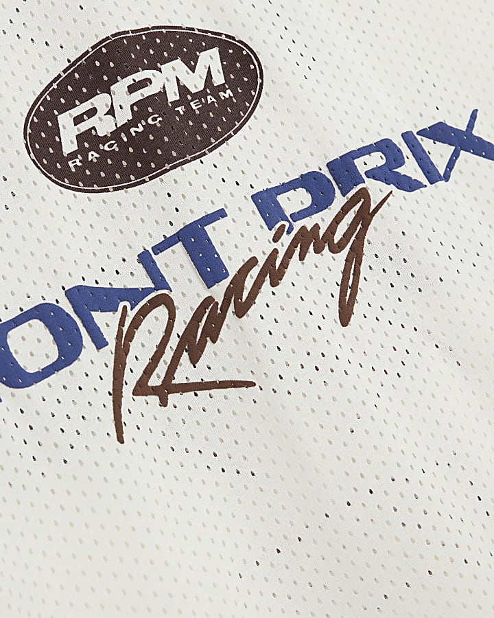 White Mont Prix Print T-Shirt
