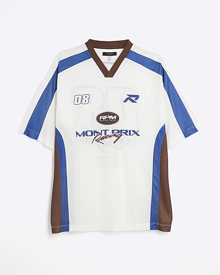 White Mont Prix Print T-Shirt