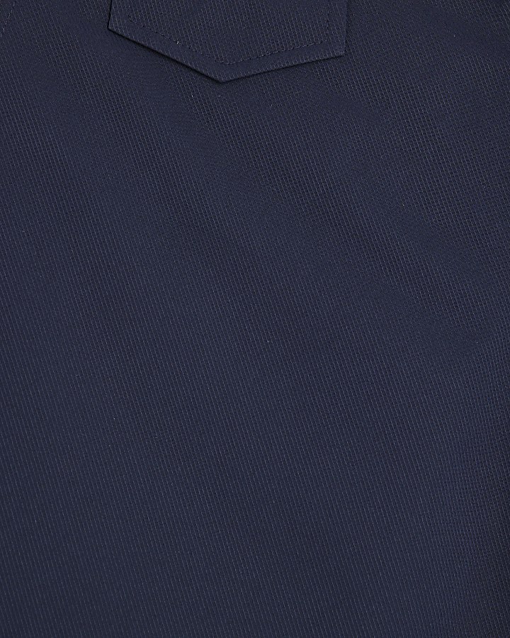 Navy Taped Swim Shorts