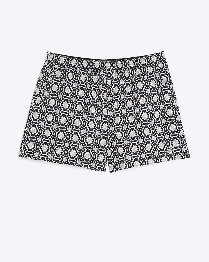Multi Colour Geometric Swim Shorts