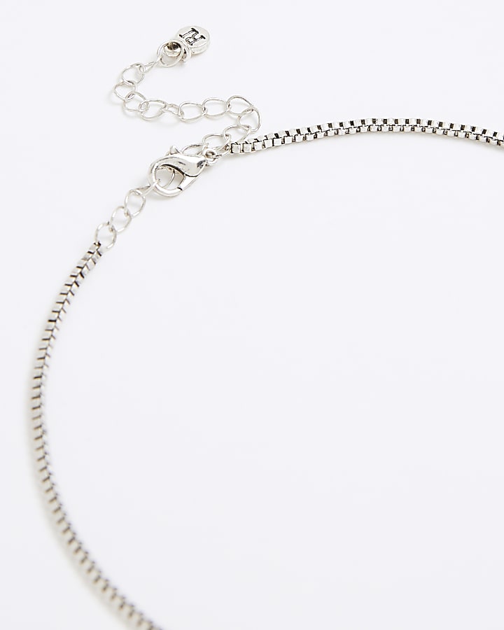 Silver Christopher Coin Necklace