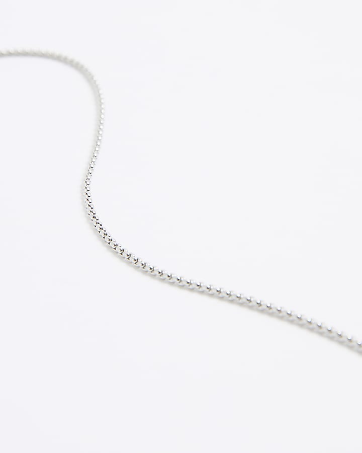 Silver Japanese Bar Pendant Necklace