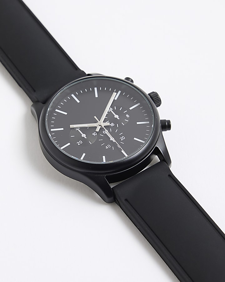 Black Strap Watch