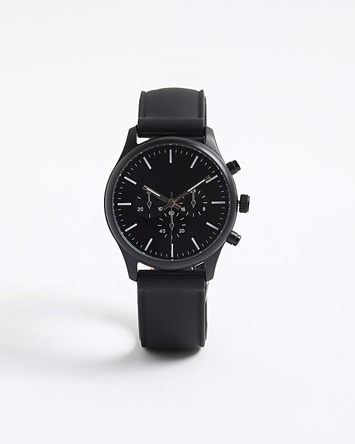 Black Strap Watch