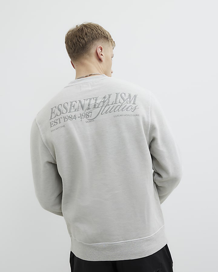 Stone Regular Fit Essentialism Sweatshirt