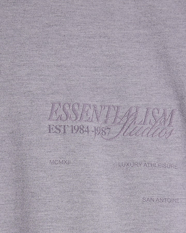 Purple Regular Fit Essentialism T-Shirt