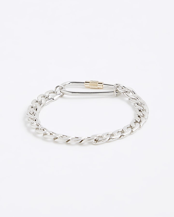 Silver Multi Mixed Metal Bracelet