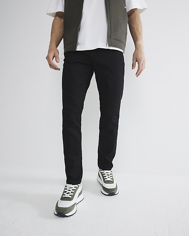 Black skinny fit jeans