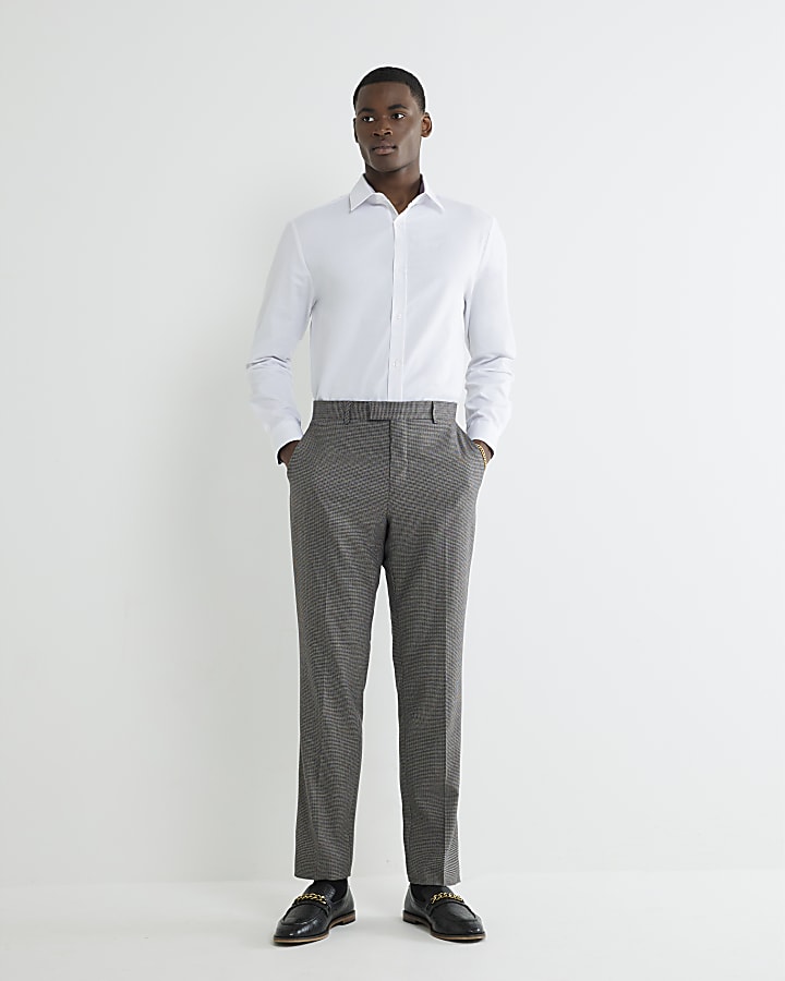 White Premium Long Sleeve Tailored Fit Shirt