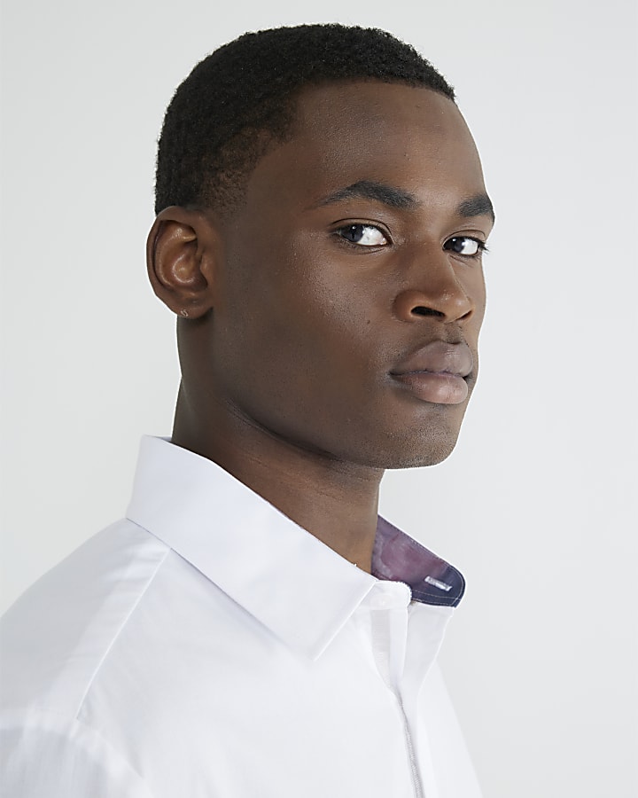 White Premium Long Sleeve Tailored Fit Shirt