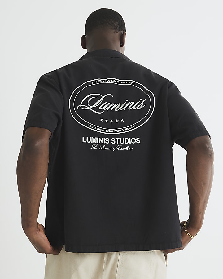 Navy Boxy Fit Luminis Studios Shirt