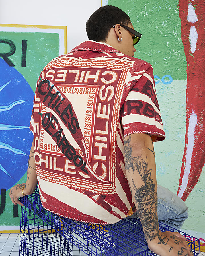 Red Atlas Short Sleeve Red Chilli's Shirt