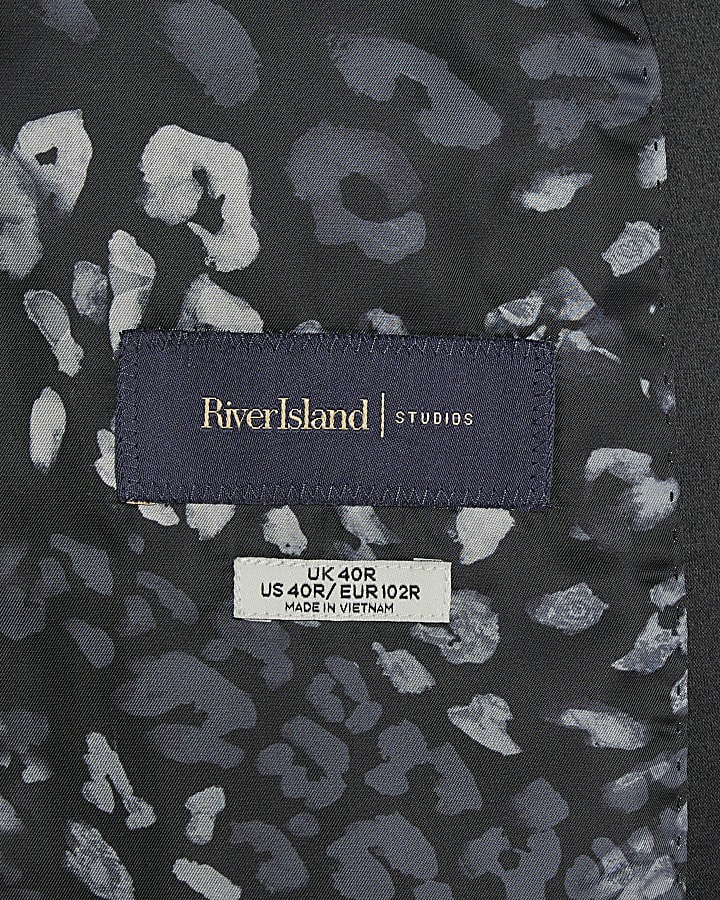 Black Slim Fit Velvet Suit Jacket