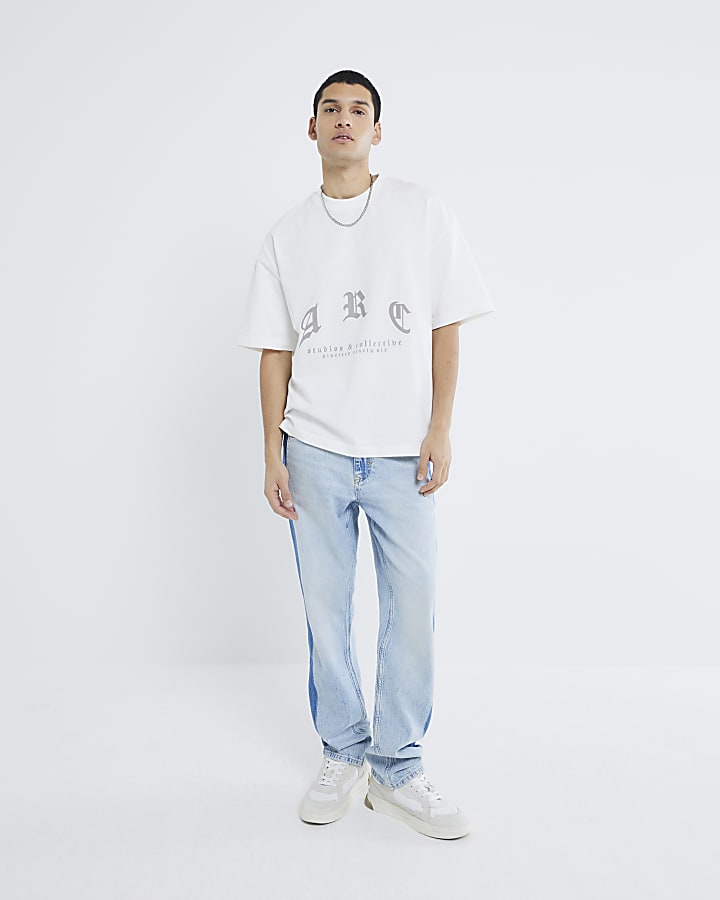 White Oversized Fit Arc Studios T-Shirt