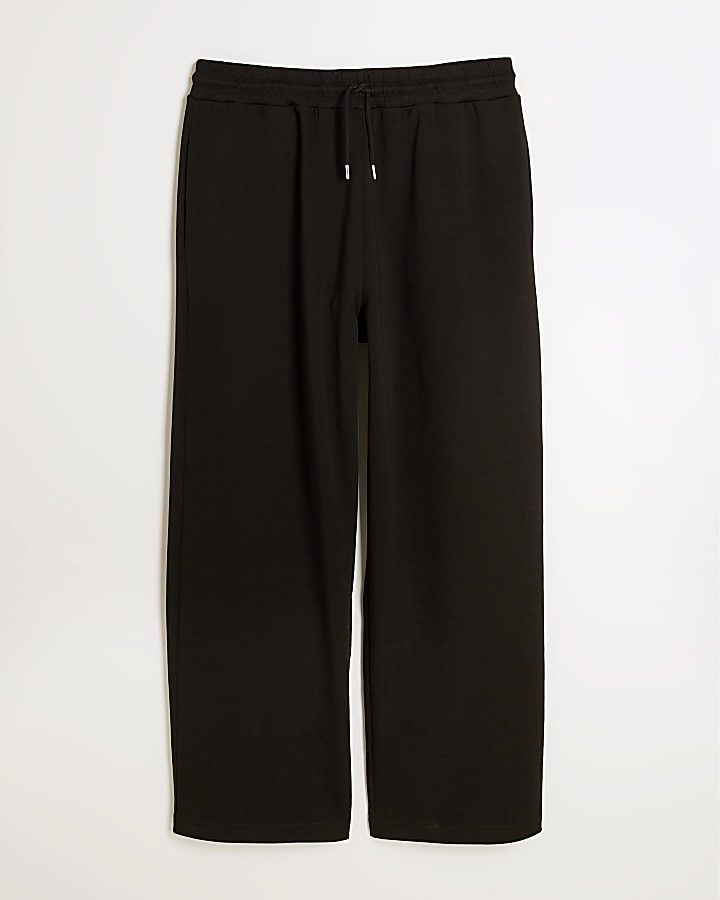 Premium Black Wide Leg Joggers