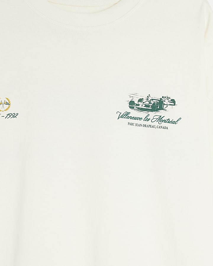 White Short Sleeve Montreal Racing T-Shirt