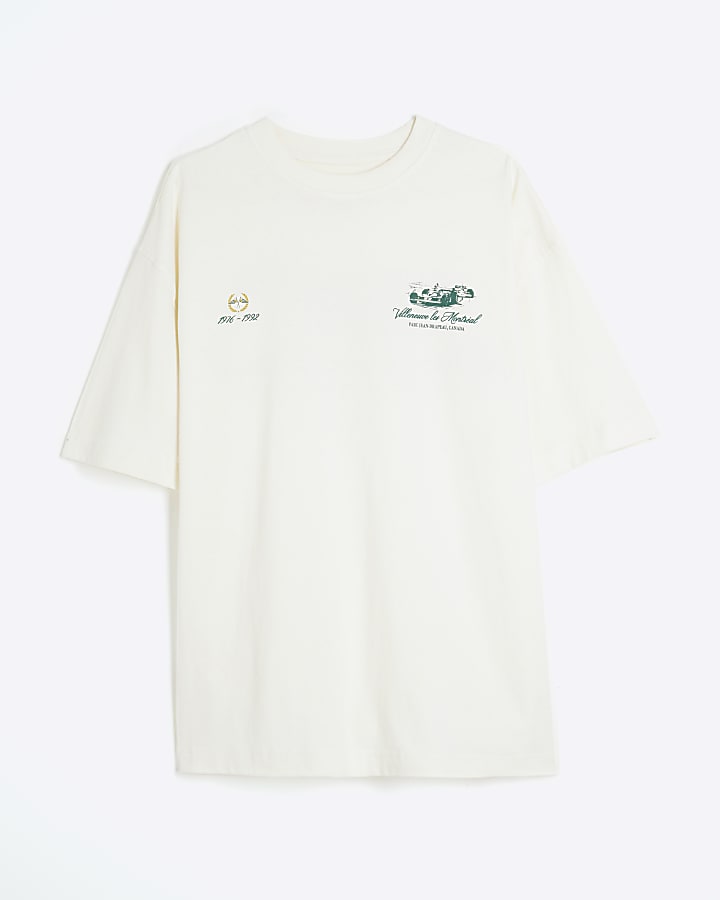 White Short Sleeve Montreal Racing T-Shirt