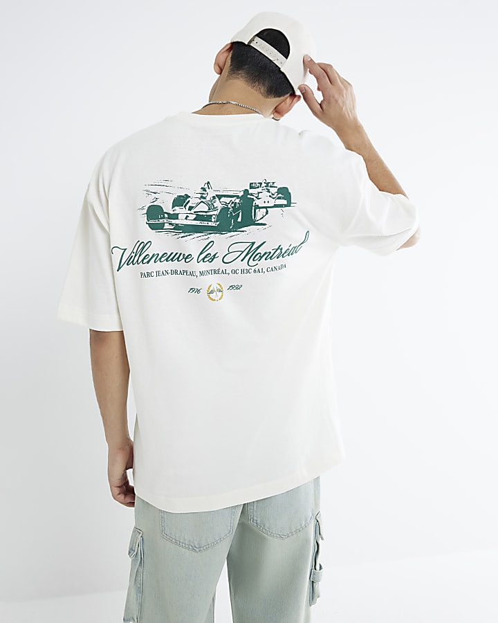 White Short Sleeve Montreal Racing T-Shirt