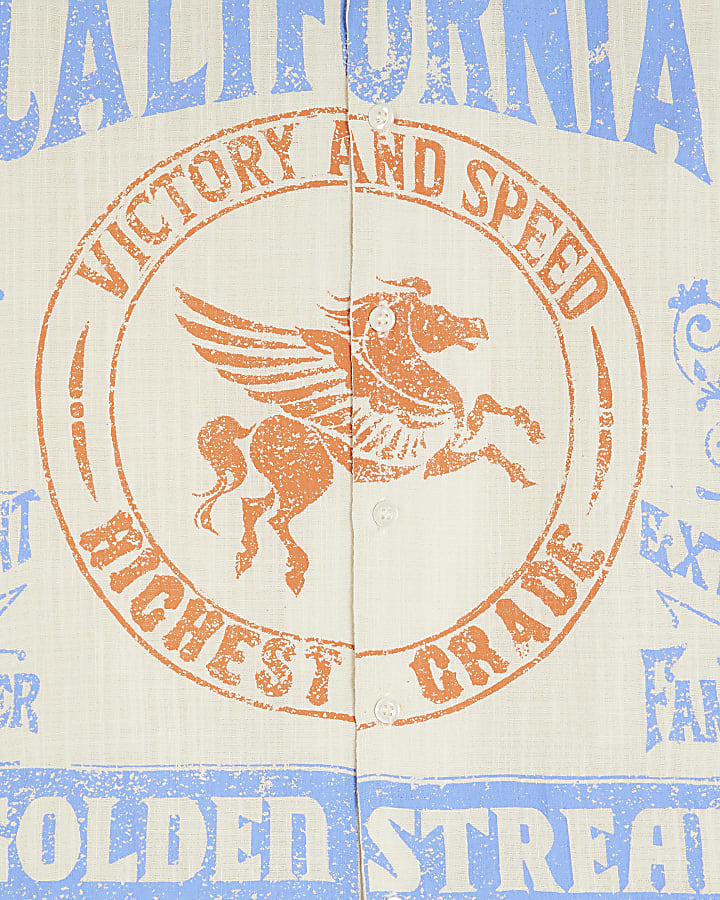 Blue California Pegasus Short Sleeve Shirt