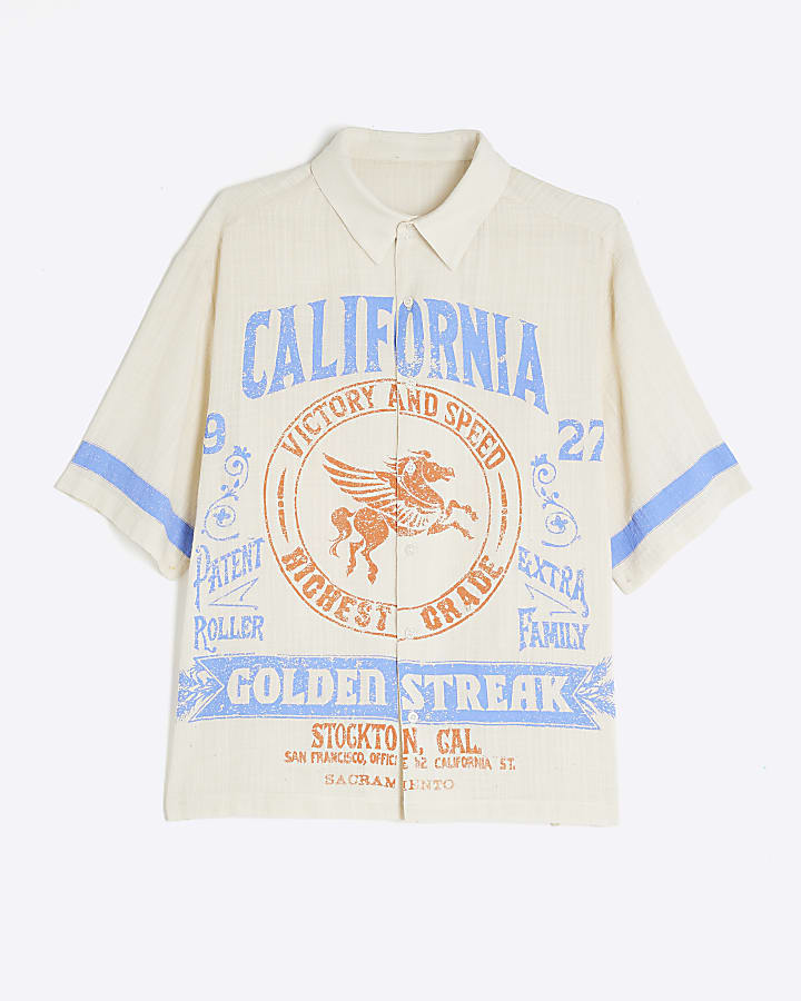 Blue California Pegasus Short Sleeve Shirt